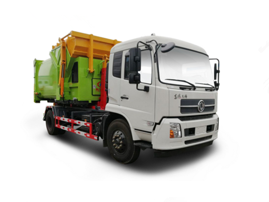 東風(fēng)天錦車廂可卸式垃圾車