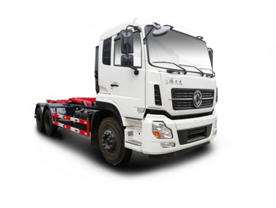 東風天龍后雙橋車廂可卸式垃圾車