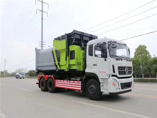 東風天龍勾臂壓縮垃圾車