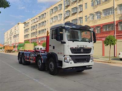 重汽豪沃車廂可卸式垃圾車