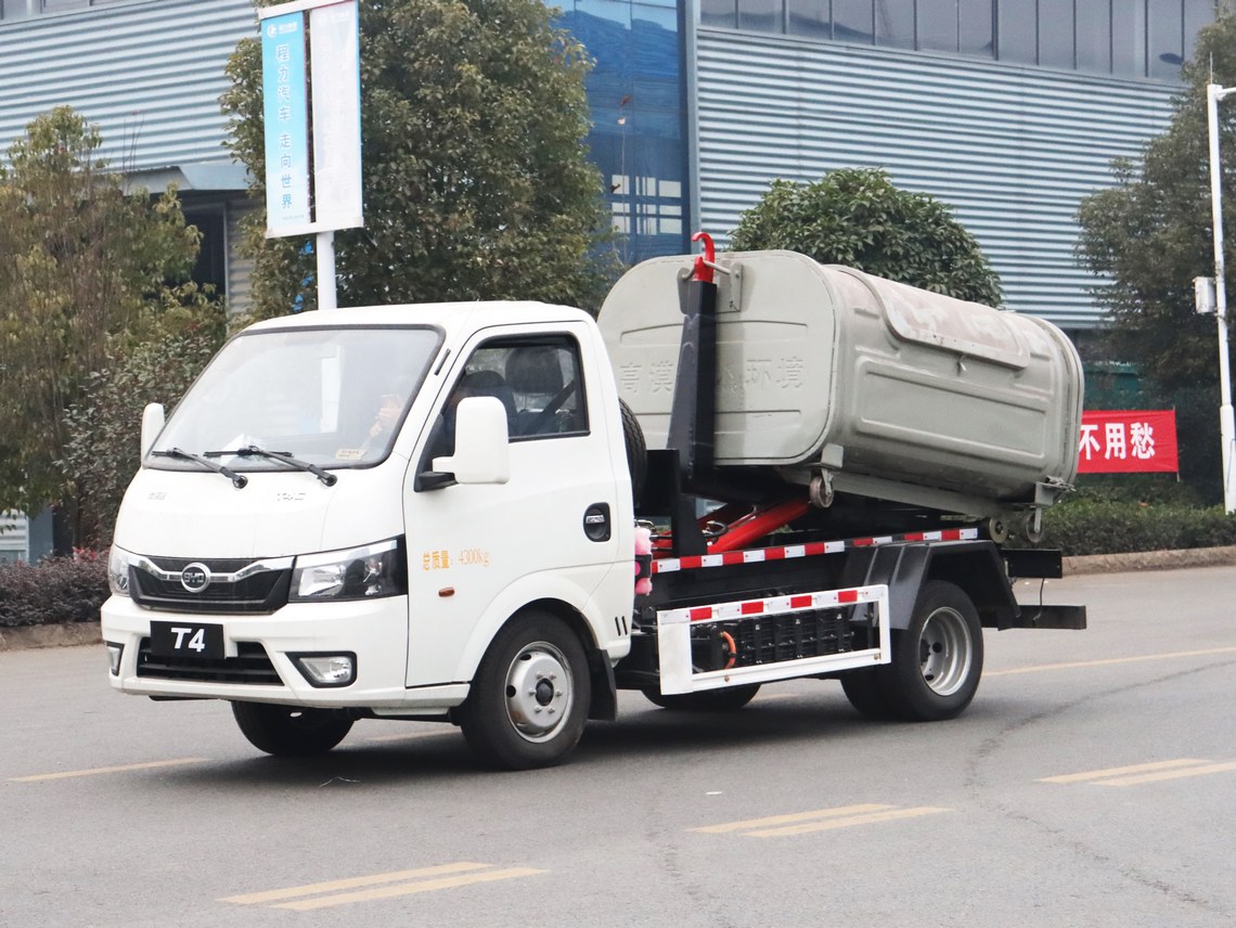 比亞迪T4純電動勾臂垃圾車